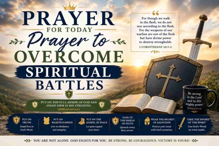 Daily Prayer For Today - Prayer to Overcome Spiritual Battles