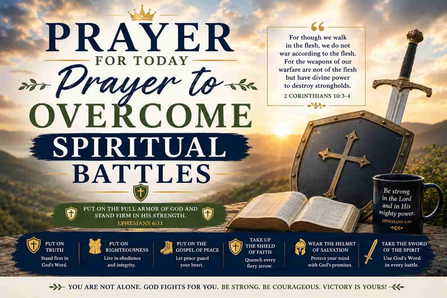 Daily Prayer For Today - Prayer to Overcome Spiritual Battles