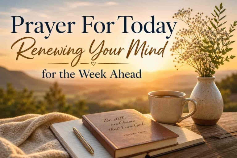 Prayer For Today - Renewing Your Mind for the Week Ahead