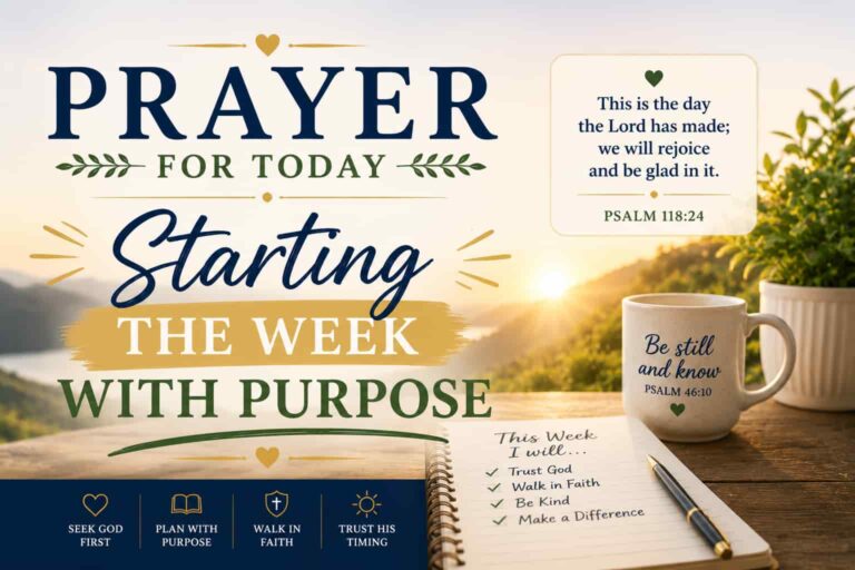 Monday Morning Prayer: Starting the New Week with Purpose
