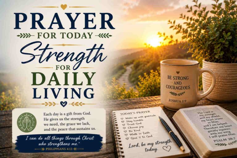 Prayer For Today - Strength for Daily Living