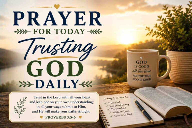 Prayer For Today - Trusting God Daily