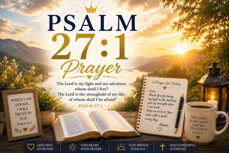 God is saying to you today: Psalm 27:1 Prayer
