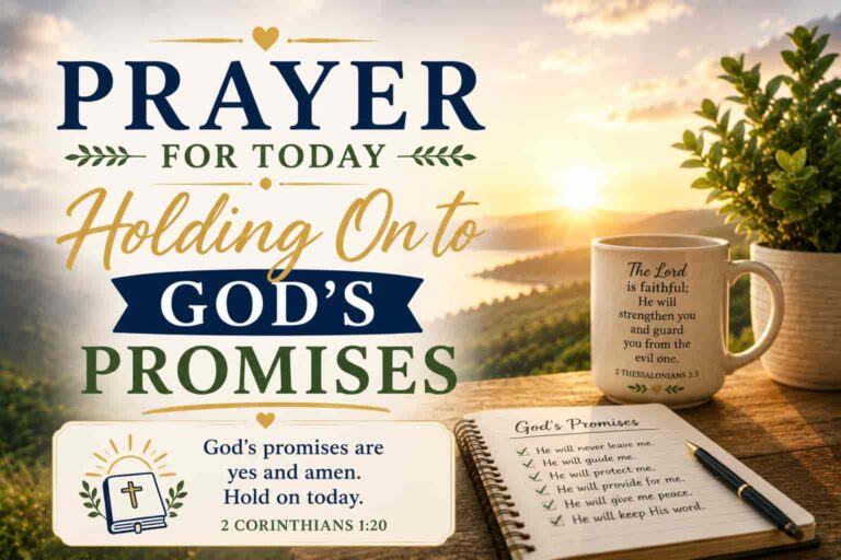 Tuesday Morning Prayer: Holding On to God’s Promises