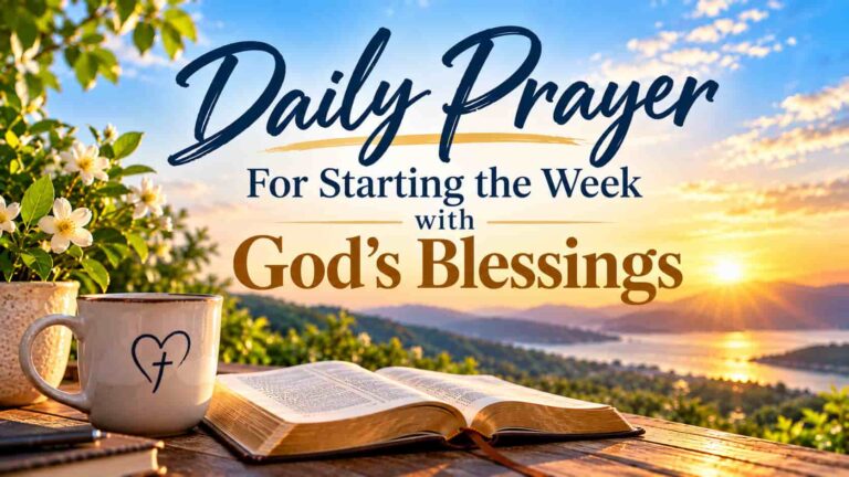Daily Prayer For Starting the Week with God’s Blessings