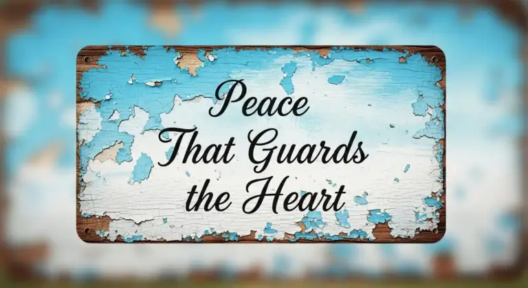 Prayer For Today Prayer: Peace That Guards the Heart