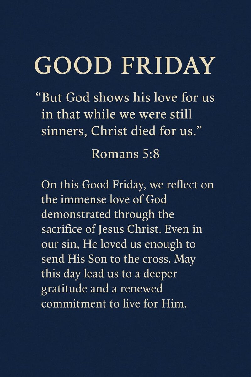 Good Friday Prayer – Thank You, Jesus Christ!
