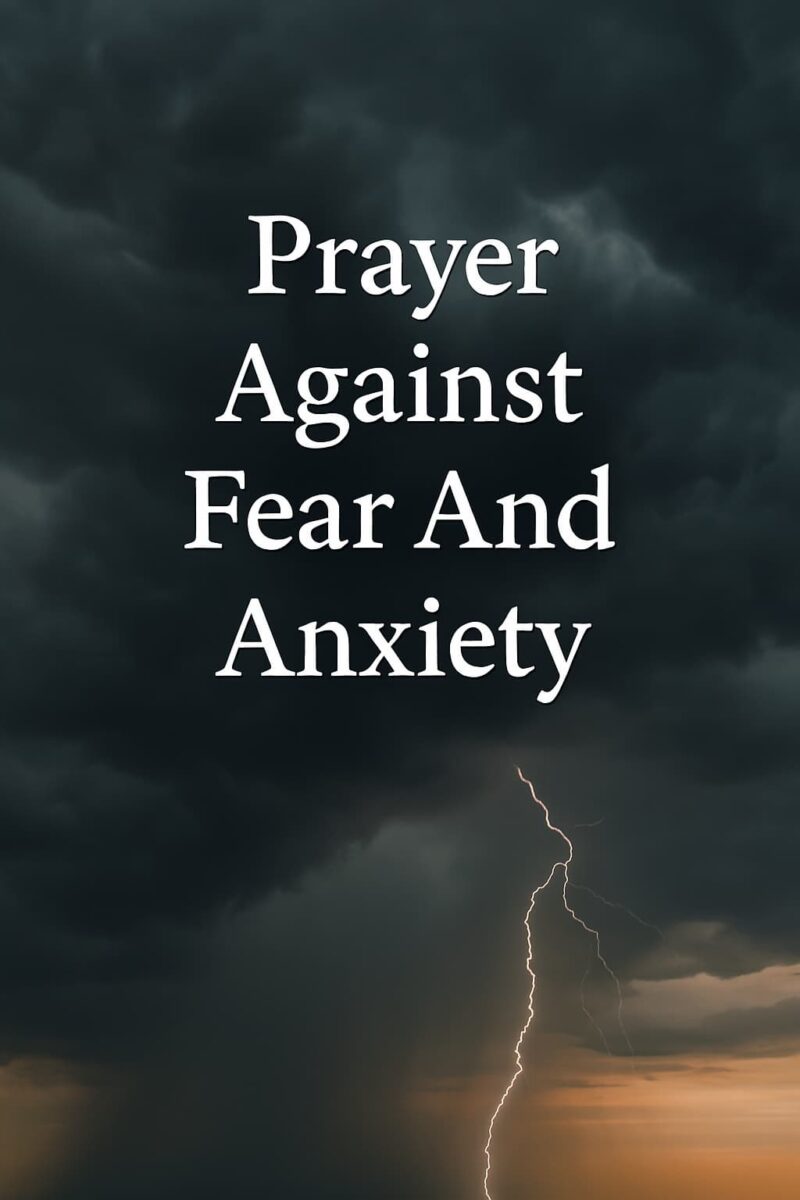 Prayer Against Fear And Anxiety