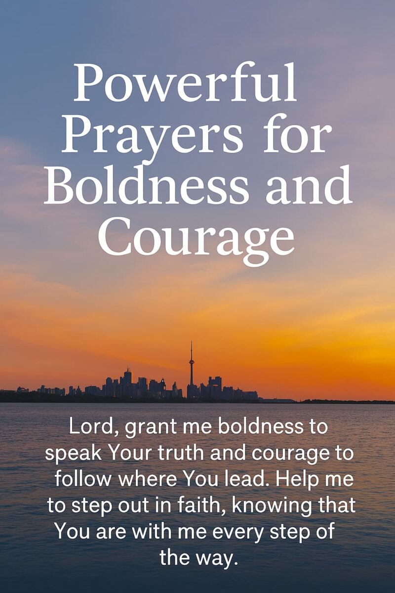 Prayers for Boldness and Courage